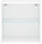 vidaXL - Nachtkastjes - met - LED's - 2 - st - wandgemonteerd - wit