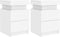 vidaXL - Nachtkastjes - met - LED-verlichting - 2 - st - 35x39x55 - cm - wit