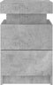 vidaXL - Nachtkastjes - met - LED-verlichting - 2 - st - 35x39x55 - cm - betongrijs