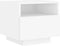 vidaXL - Nachtkastjes - met - LED-verlichting - 2 - st - 40x39x37 - cm - wit
