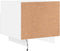 vidaXL - Nachtkastjes - met - LED-verlichting - 2 - st - 40x39x37 - cm - wit