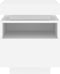 vidaXL - Nachtkastjes - met - LED-verlichting - 2 - st - 40x39x48,5 - cm - wit