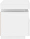 vidaXL - Nachtkastjes - met - LED-verlichting - 2 - st - 40x39x48,5 - cm - wit