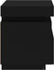 vidaXL - Nachtkastjes - met - LED-verlichting - 2 - st - 40x39x48,5 - cm - zwart