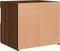 vidaXL - Nachtkastjes - met - LED-verlichting - 2 - st - 50x40x45 - cm - bruineiken