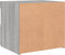 vidaXL - Nachtkastjes - met - LED-verlichting - 2 - st - 50x40x45 - cm - grijs - sonoma