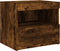 vidaXL - Nachtkastjes - met - LED-verlichting - 2 - st - 50x40x45 - cm - gerookt - eiken