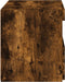 vidaXL - Nachtkastjes - met - LED-verlichting - 2 - st - 50x40x45 - cm - gerookt - eiken