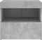 vidaXL - Nachtkastjes - met - LED-verlichting - 2 - st - 50x40x45 - cm - betongrijs
