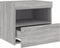 vidaXL - Nachtkastjes - met - LED-verlichting - 2 - st - 50x40x45 - cm - grijs - sonoma