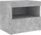 vidaXL - Nachtkastjes - met - LED-verlichting - 2 - st - 50x40x45 - cm - betongrijs