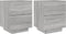 vidaXL - Nachtkastjes - met - LED-verlichting - 2 - st - bewerkt - hout - grijs - sonoma