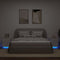 vidaXL - Nachtkastjes - met - LED-verlichting - 2 - st - bewerkt - hout - wit