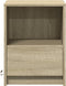 vidaXL - Nachtkastjes - met - LED-verlichting - 2 - st - bewerkt - hout - sonoma - eiken