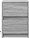 vidaXL - Nachtkastjes - met - LED-verlichting - 2 - st - bewerkt - hout - grijs - sonoma