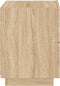 vidaXL - Nachtkastjes - met - LED-verlichting - 2 - st - bewerkt - hout - sonoma - eiken