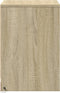 vidaXL - Nachtkastjes - met - LED-verlichting - 2 - st - bewerkt - hout - sonoma - eiken