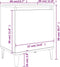 vidaXL - Nachtkastjes - met - metalen - poten - 40x30x50 - cm - bruin - eikenkleurig