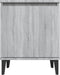 vidaXL - Nachtkastjes - met - metalen - poten - 40x30x50 - cm - grijs - sonoma - eiken