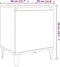 vidaXL - Nachtkastjes - met - metalen - poten - 40x30x50 - cm - grijs - sonoma - eiken