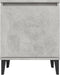 vidaXL - Nachtkastjes - met - metalen - poten - 40x30x50 - cm - betongrijs
