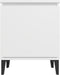 vidaXL - Nachtkastjes - met - metalen - poten - 40x30x50 - cm - wit