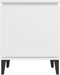vidaXL - Nachtkastjes - met - metalen - poten - 40x30x50 - cm - wit
