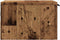 vidaXL - Nachtkastjes - wandgemonteerd - 2 - st - 34x30x20 - cm - oud - houtkleurig