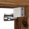 vidaXL - Nachtkastjes - wandgemonteerd - 2 - st - 34x30x20 - cm - oud - houtkleurig