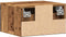 vidaXL - Nachtkastjes - wandgemonteerd - 2 - st - 34x30x20 - cm - oud - houtkleurig