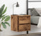 vidaXL - Nachtkastjes - wandgemonteerd - 2 - st - 38x34x40 - cm - oud - houtkleurig