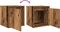 vidaXL - Nachtkastjes - wandgemonteerd - 2 - st - 38x34x40 - cm - oud - houtkleurig