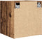 vidaXL - Nachtkastjes - wandgemonteerd - 2 - st - 38x34x40 - cm - oud - houtkleurig