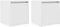 vidaXL - Nachtkastjes - wandgemonteerd - 2 - st - 38x34x40 - cm - wit