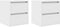 vidaXL - Nachtkastjes - wandgemonteerd - 2 - st - 38x34x40 - cm - wit