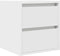 vidaXL - Nachtkastjes - wandgemonteerd - 2 - st - 38x34x40 - cm - wit