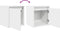vidaXL - Nachtkastjes - wandgemonteerd - 2 - st - 38x34x40 - cm - wit