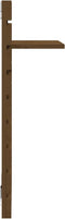 vidaXL - Nachtkastjes - wandgemonteerd - 2 - st - massief - grenenhout - honingbruin