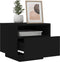 vidaXL - Nachtkastjess - met - LED-verlichting - 2 - st - 40x39x37 - cm - zwart