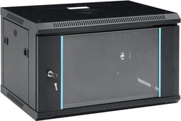 vidaXL Netwerkkast voor aan de muur 6U 19" IP20 600x450x375 mm