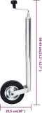 vidaXL - Neuswiel - voor - aanhanger - 48 - mm - gegalvaniseerd - staal