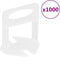 vidaXL - Nivelleerklemmen - voor - tegels - 1000 - st - 2 - mm