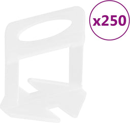vidaXL - Nivelleerklemmen - voor - tegels - 250 - st - 1 - mm