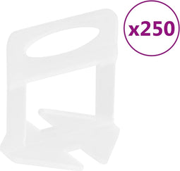 vidaXL - Nivelleerklemmen - voor - tegels - 250 - st - 3 - mm