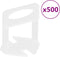 vidaXL - Nivelleringssysteem - voor - tegels - 250 - wiggen - 500 - klemmen - 1 - mm