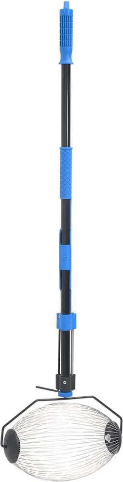 vidaXL - Notenverzamelaar - 127 - cm - staal - blauw