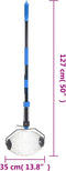 vidaXL - Notenverzamelaar - 127 - cm - staal - blauw