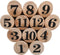 vidaXL Nummer Kubb spelset hout