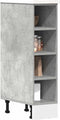 vidaXL - Onderkast - 20x44,5x81,5 - cm - bewerkt - hout - betongrijs