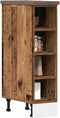 vidaXL - Onderkast - 20x44,5x81,5 - cm - bewerkt - hout - oud - houtkleurig